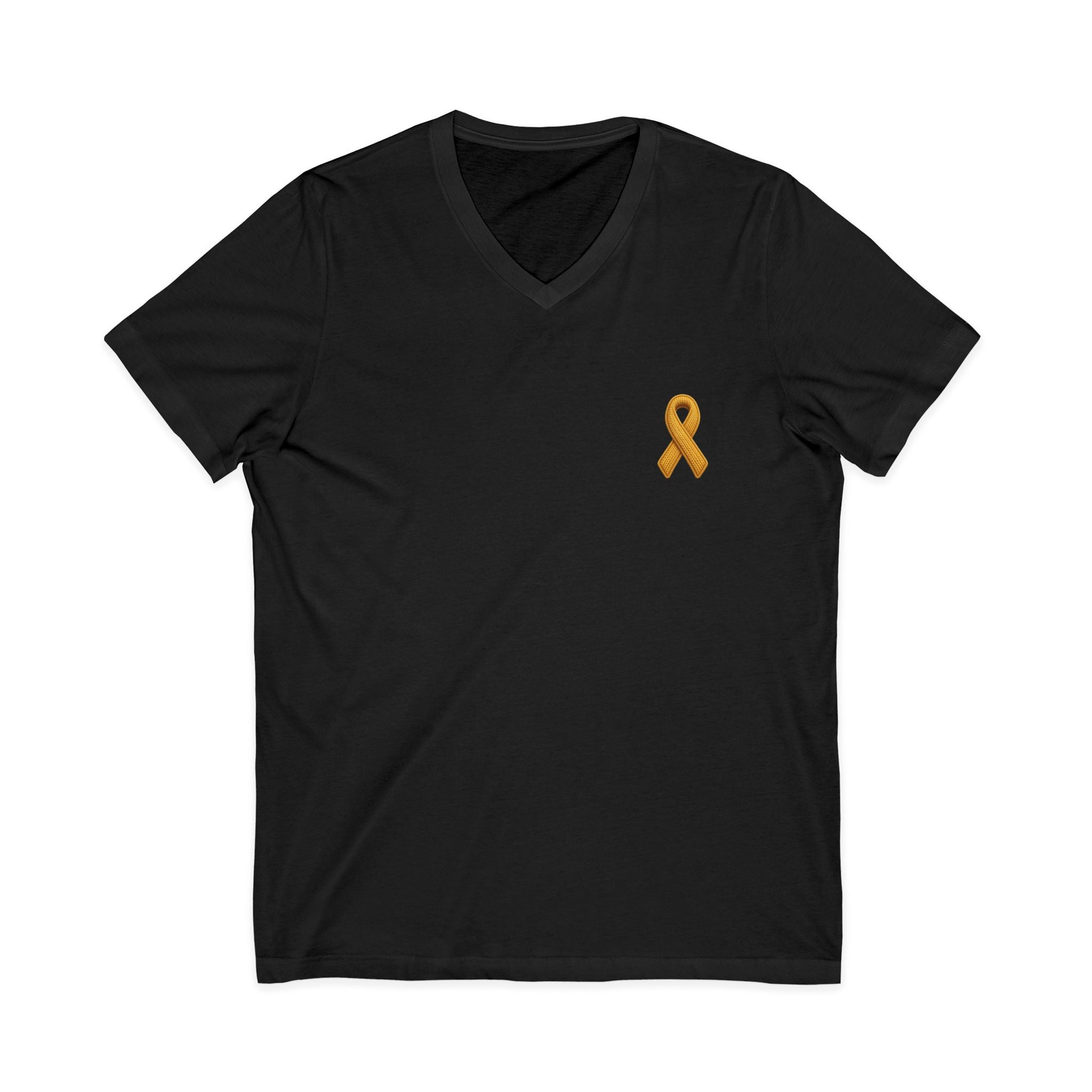 Cooper's Corner — Gold Knit V-Neck Tee