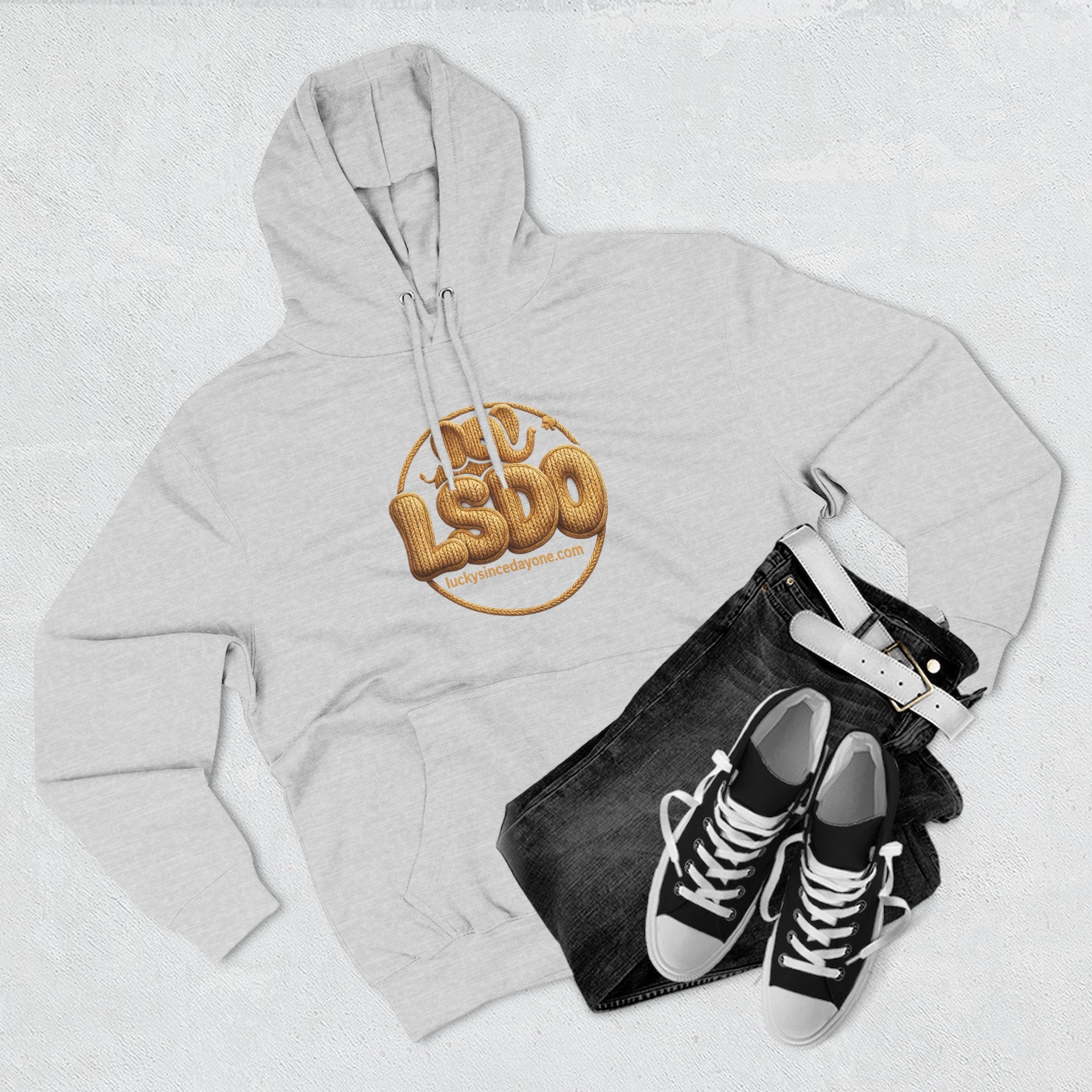 LSDO Hoodie — Gold Knit