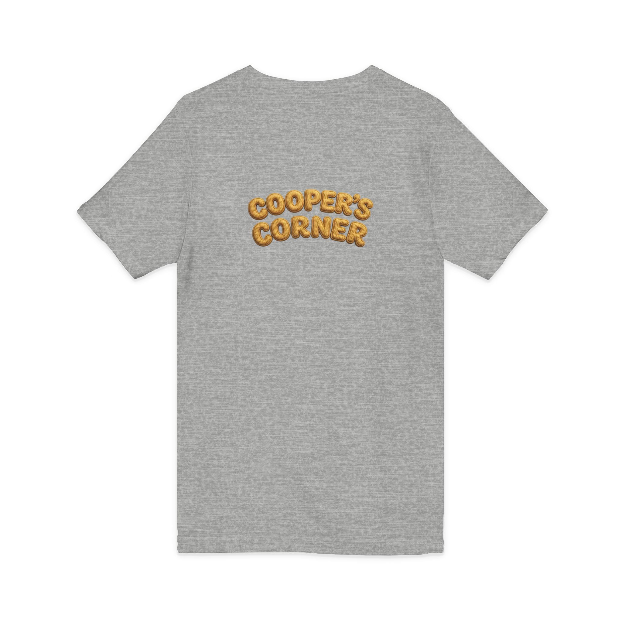 Cooper's Corner — Gold Knit V-Neck Tee