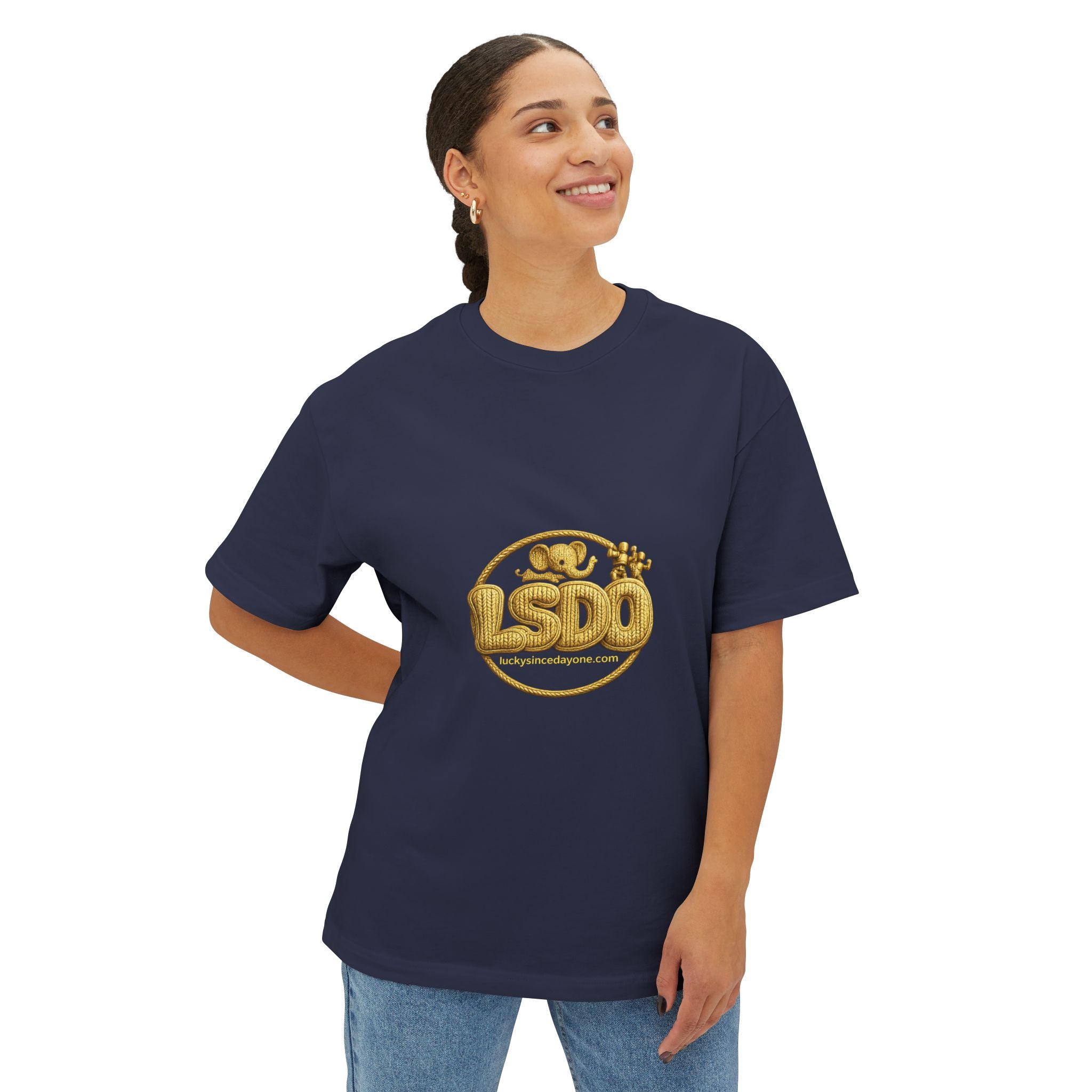LSDO Tee — Gold Knit Crew