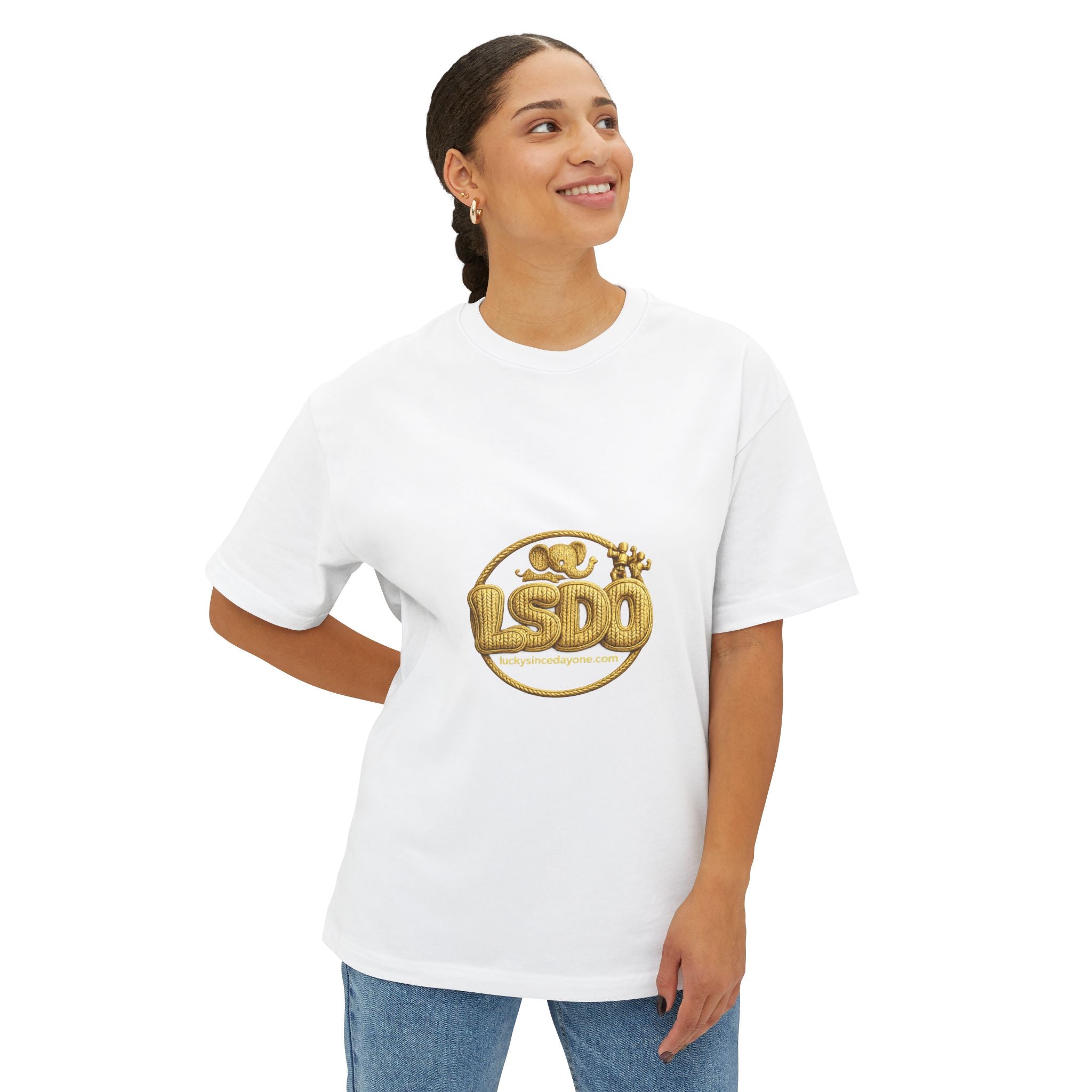 LSDO Tee — Gold Knit Crew