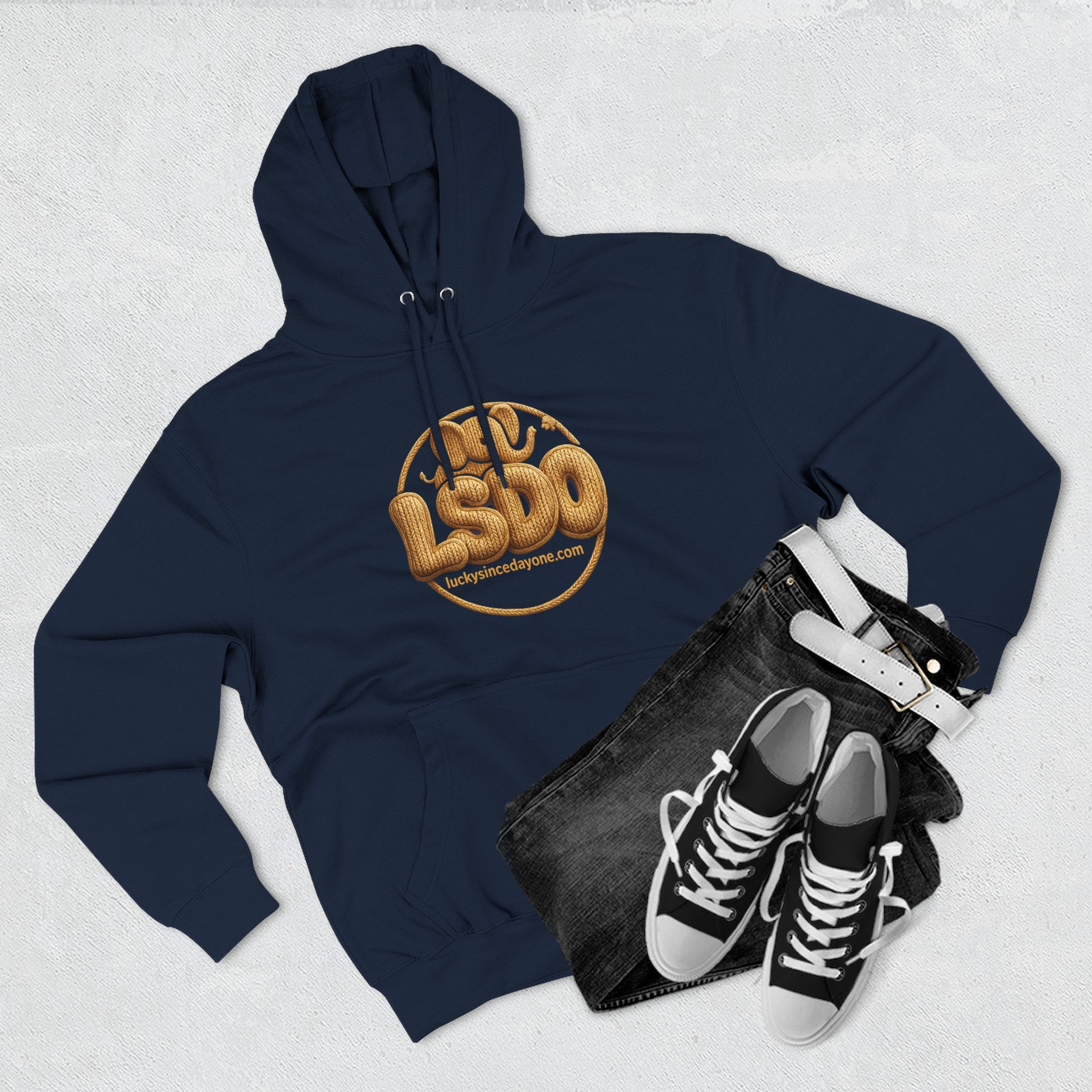LSDO Hoodie — Gold Knit