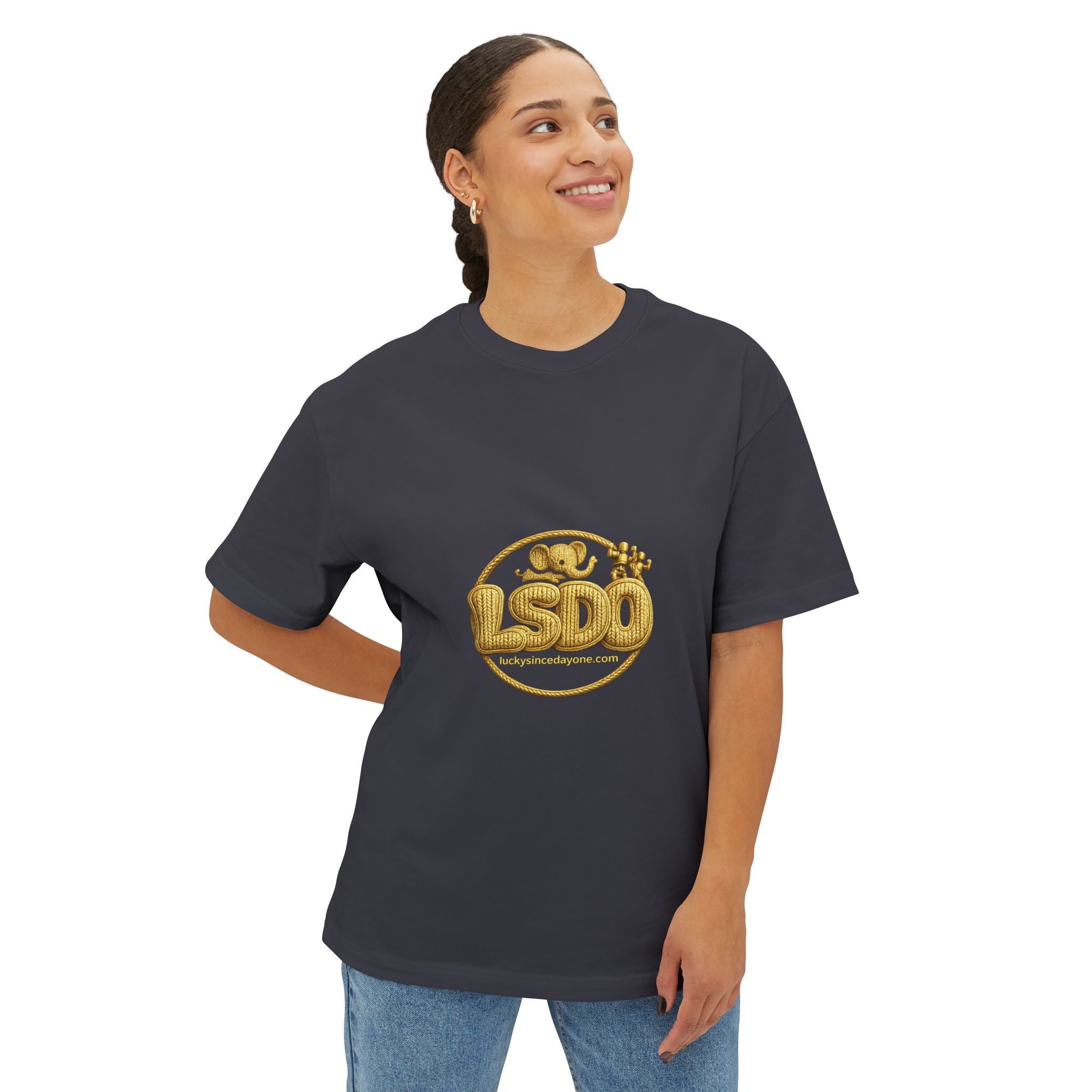 LSDO Tee — Gold Knit Crew