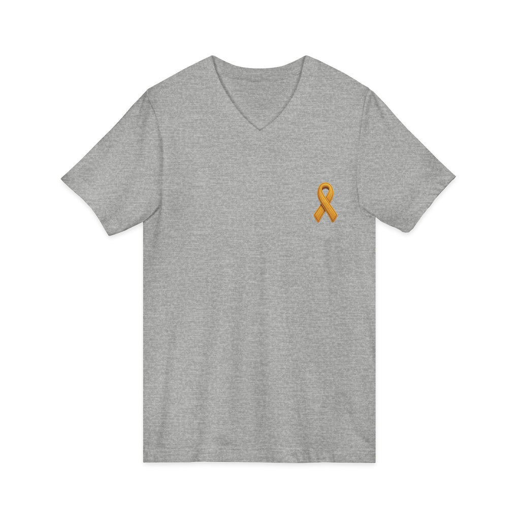 Cooper's Corner — Gold Knit V-Neck Tee