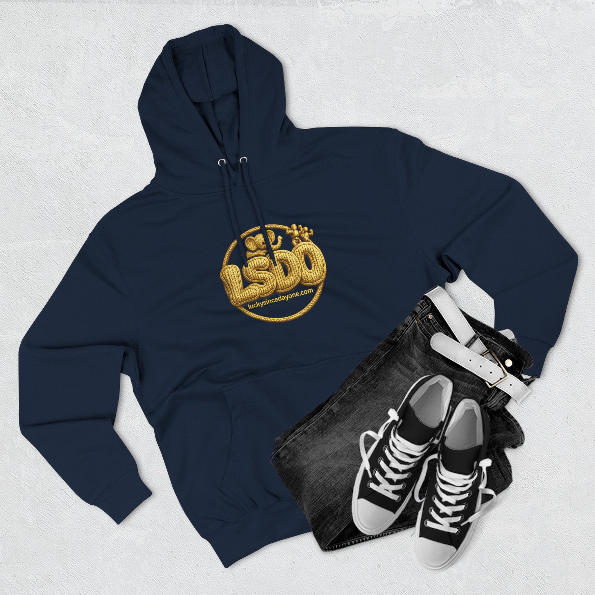 LSDO Hoodie — Gold Knit Crew