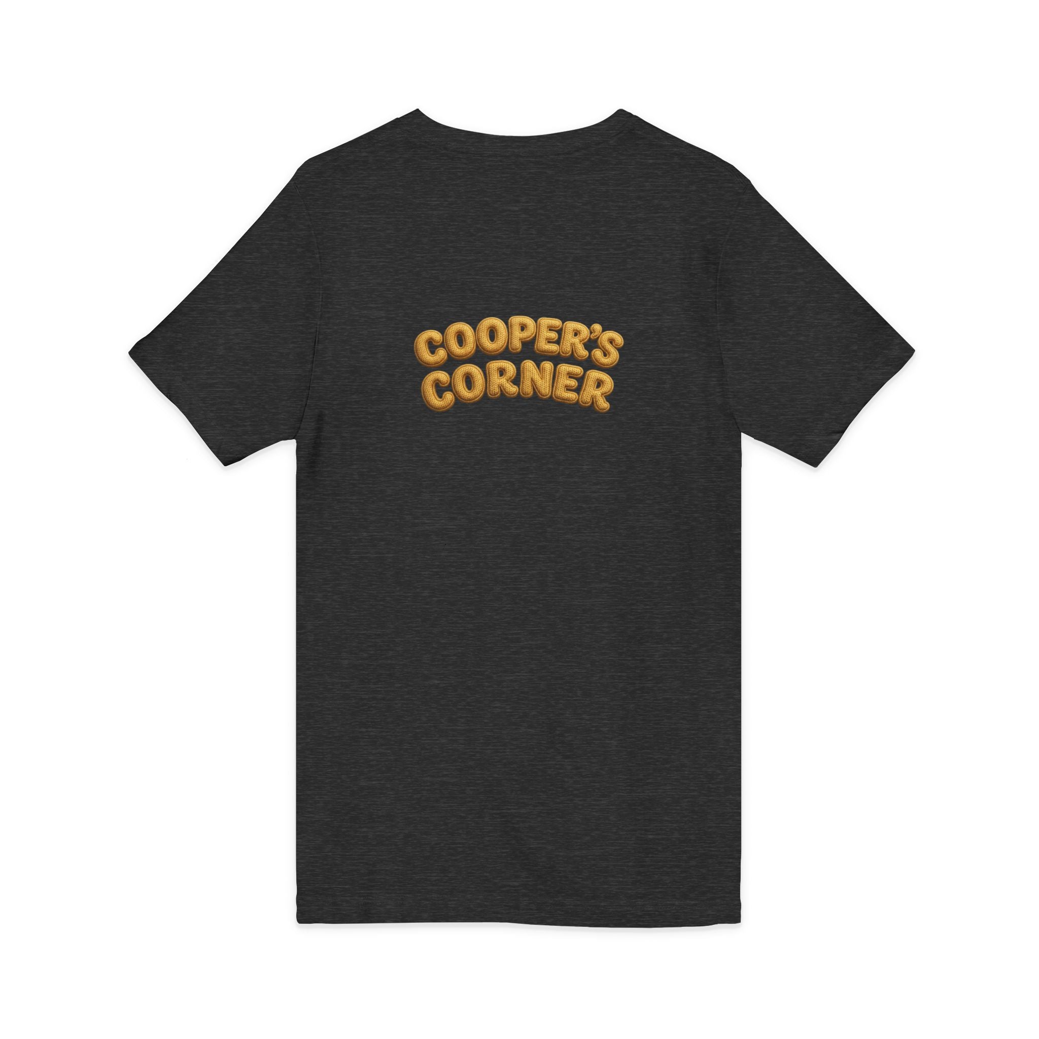 Cooper's Corner — Gold Knit V-Neck Tee