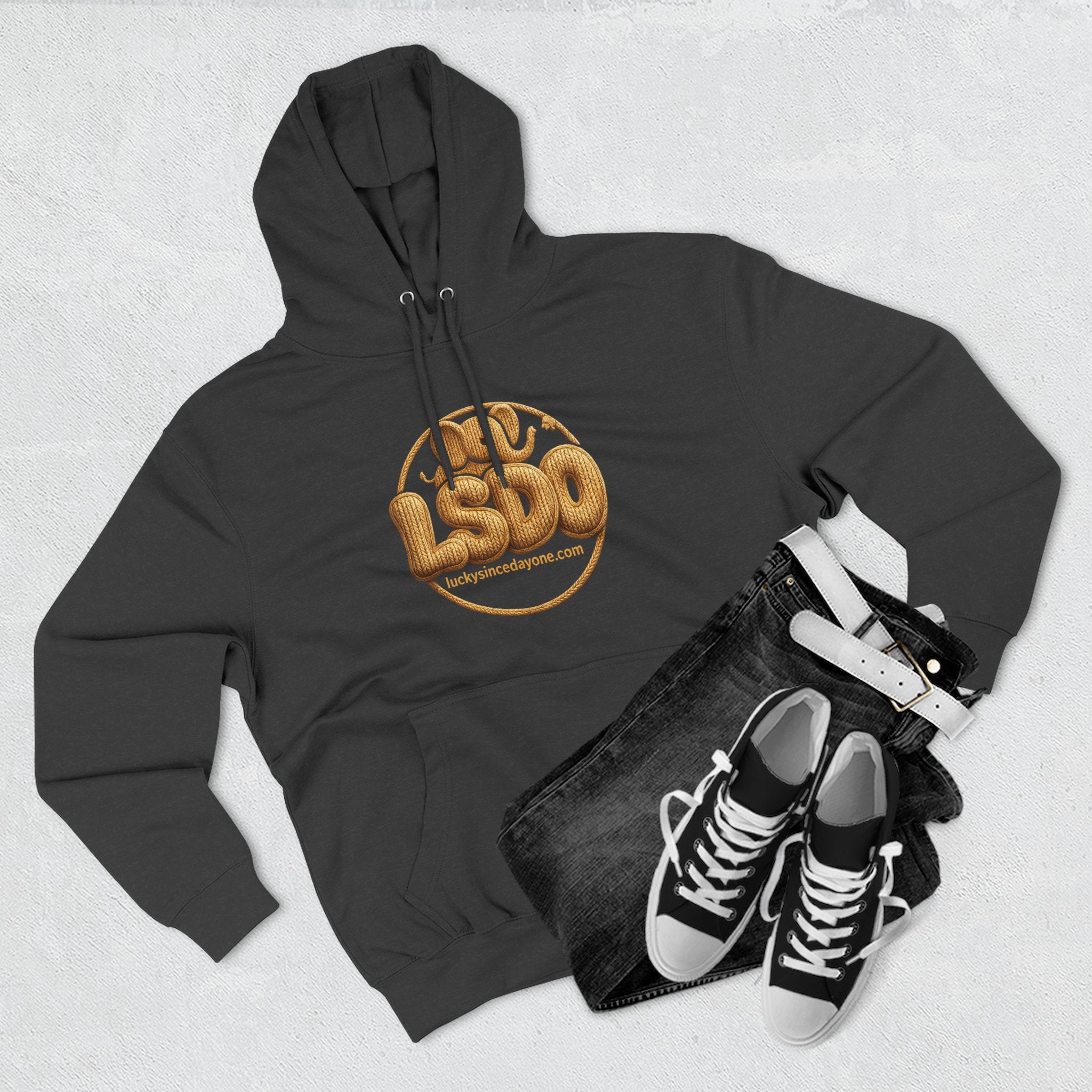 LSDO Hoodie — Gold Knit