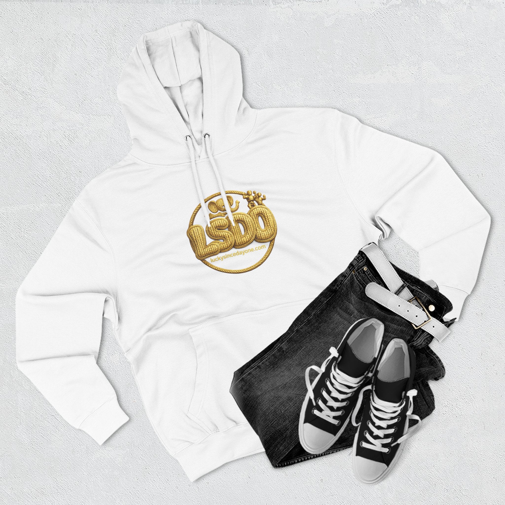 LSDO Hoodie — Gold Knit Crew