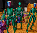 Lucky Swap Bot launch range, articulated 1-of-1 figures, coming soon