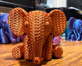 The Copper Elephant 75% size, copper silk PLA