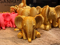 The Gold Elephant 75% size solid gold silk PLA